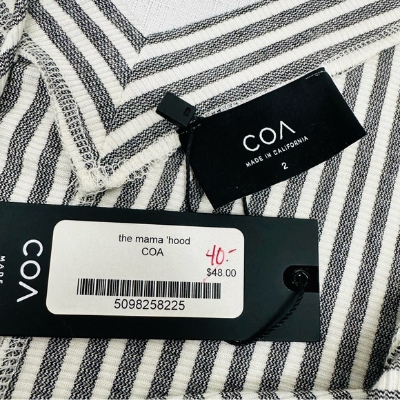 COA Clothing Of AhnJoongHee Clothing Women's Small Striped Ribbed Tank Top NEW - Picture 11 of 12